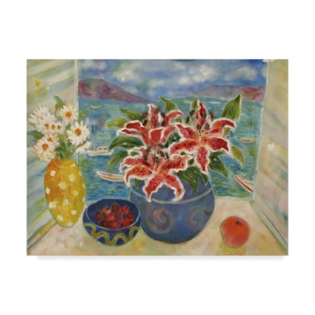 Lorraine Platt 'Lilies In The Antigua' Canvas Art,18x24